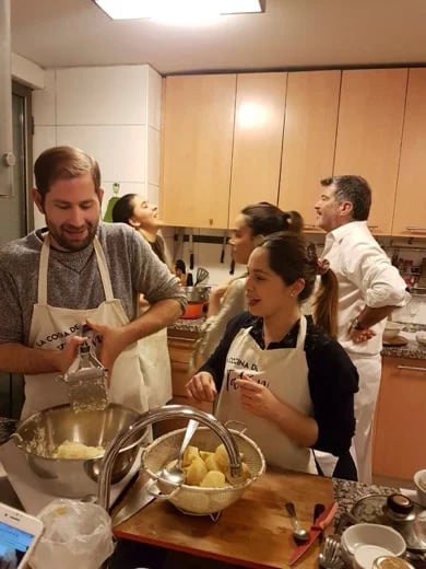 Having fun in the kitchen