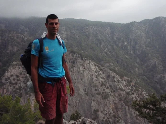Hiking above Samaria gorge