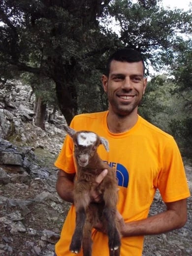 Rescuing a goat!