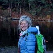 Mia leading a group at Glendalough, Co Wicklow