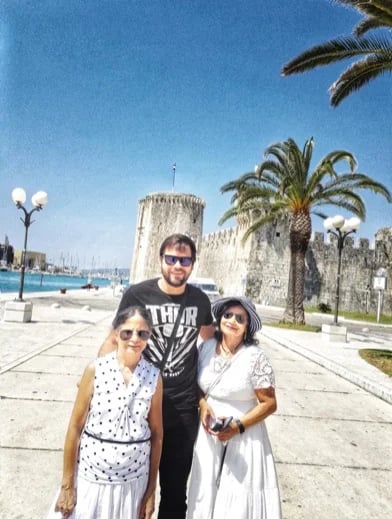 During the tour in Trogir