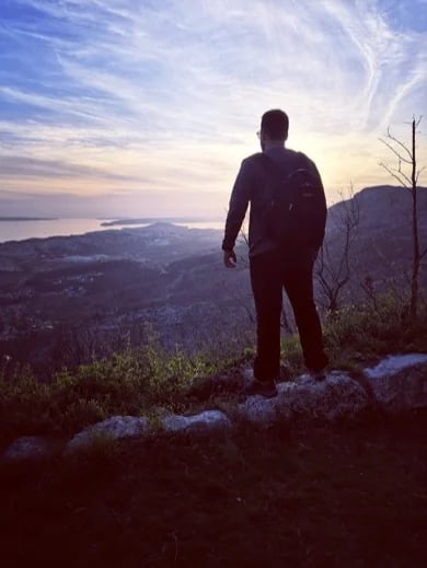 Hiking is amazing. Panoramic view of Split and islands.