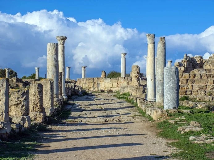 Roman glory and early Christianity in Salamis, Famagusta...