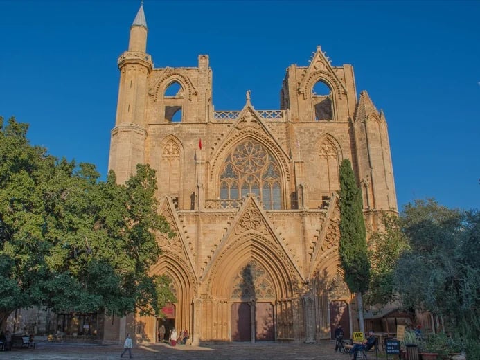 Architectural blending in Famagusta: Lala Mustapha Pasa Mosque / St Nicholas Cathedral
