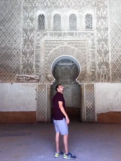 or Ben Youssef Madrasa (school) in Marrakesh, Morocco...