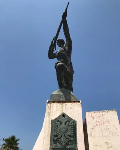 Communist art in Durres