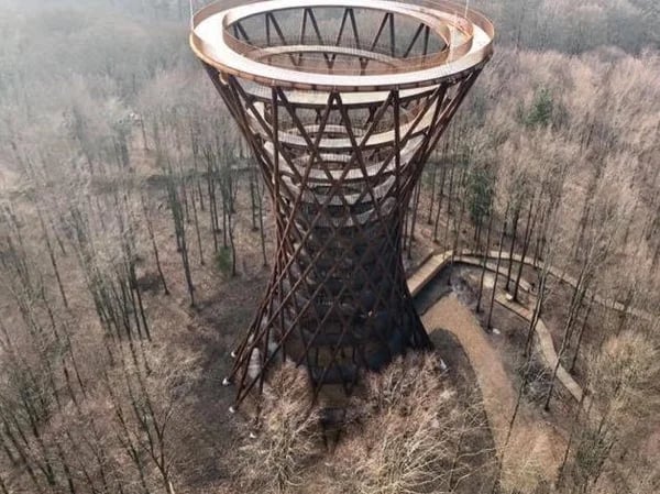 Copenhagen historic sites and latest attraction - a forest tower