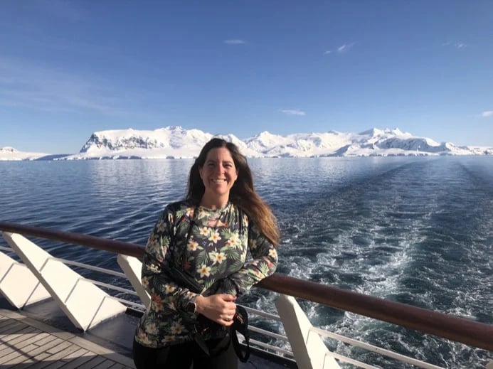 sailing in Antarctica