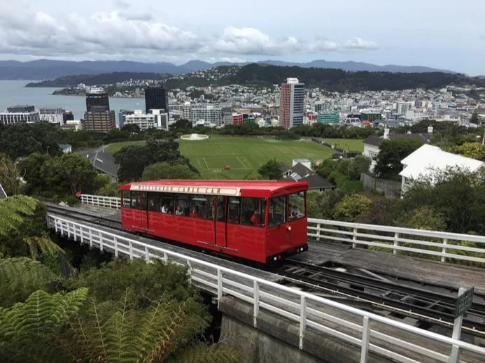 The iconic Wellington cable car