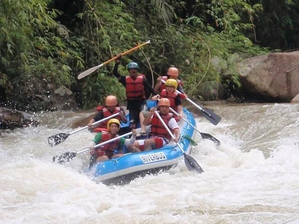 Joining my guests for White Water Rafting