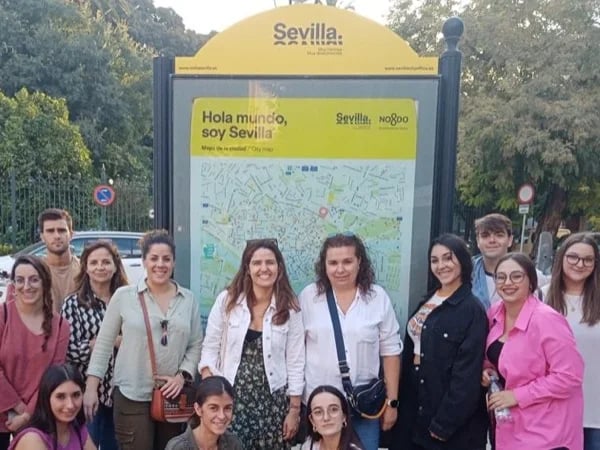 Alcazar Royal Palace and Jewish Quarter of Seville, in the morning.