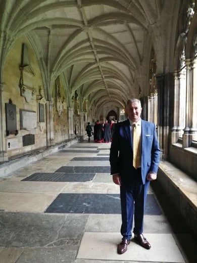 Attending a service to celebrate the 750th Anniversary of the re-building of Westminster Abbey
