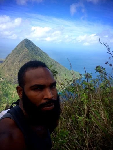 Mountain Climber - Top of Petite Piton (Views)