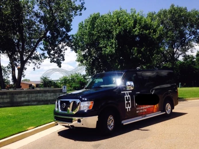 Our van seats up to 10 guests