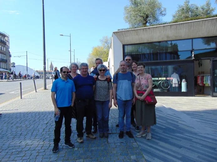 Me & a group from Belgium - Porto walking tour + Port Wine tasting
