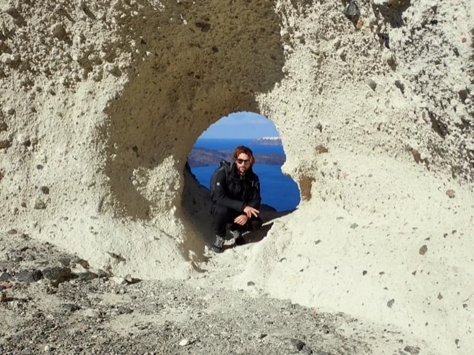 Heart Of Santorini (Oia at the Background)