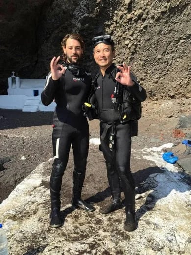 First Time Diving at Caldera