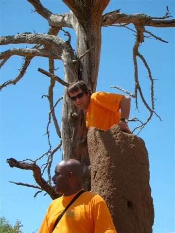 Under the African sky.