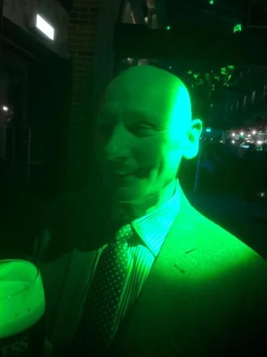 The Green Man Gregory on Saint Patrick's Day 2020
