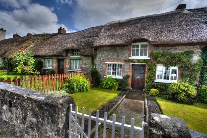 Thatched Cottages Adare Village, County Limerick, Ireland