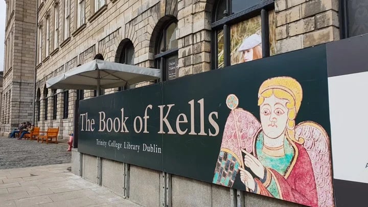 The Book of Kells, Trinity College Dublin, Ireland.