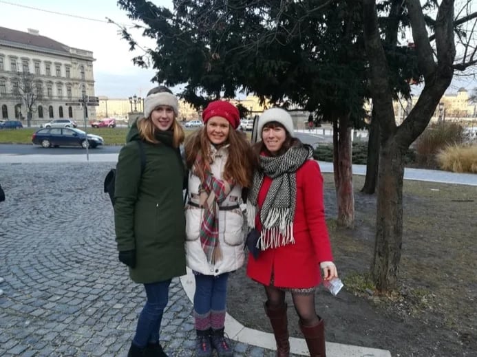 Arriving to the Buda side