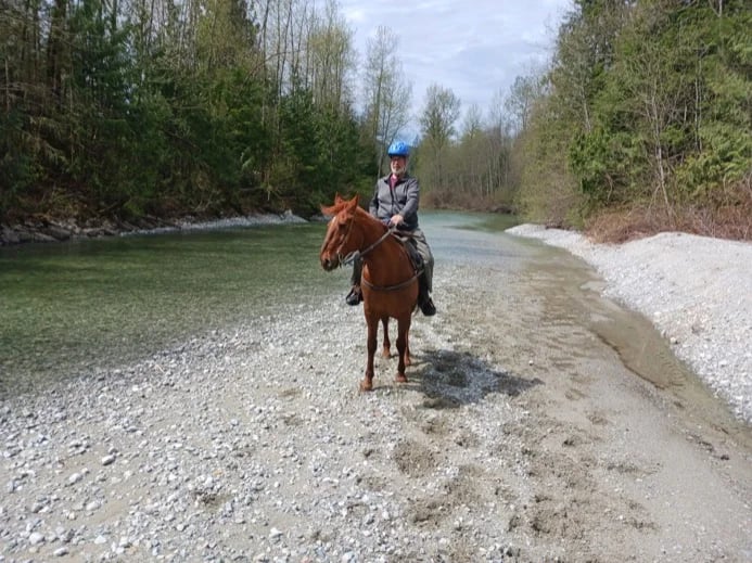 Doing some horse back trail riding in the Fraser Valley. Always checking out really cool things to add to my tours