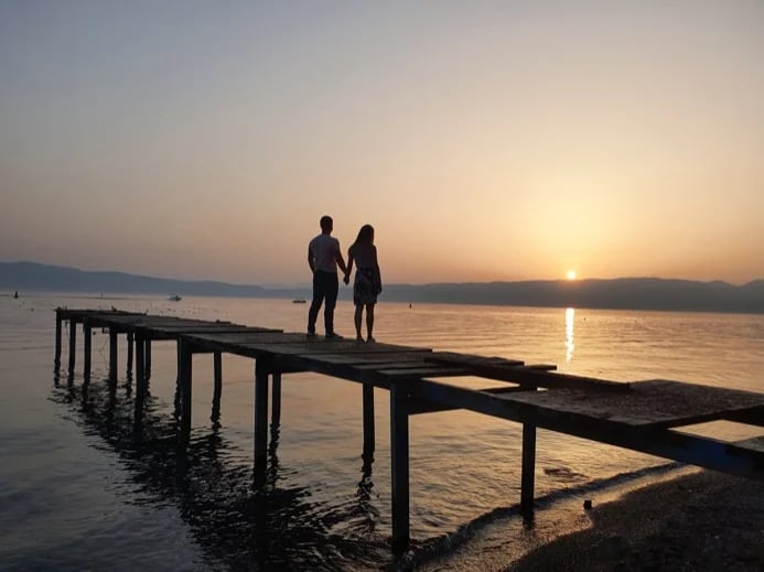 Ohrid, sunset