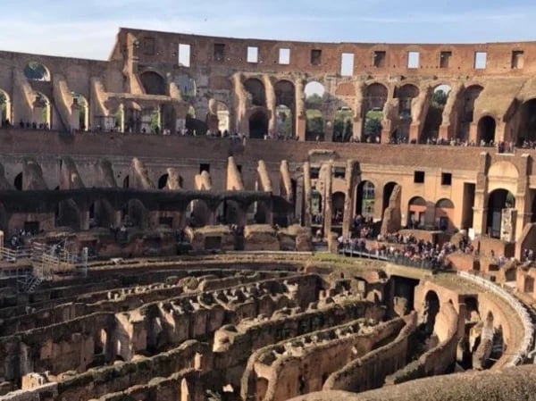 Colosseum, Roman Forum and Palatine Hill on a private walking tour