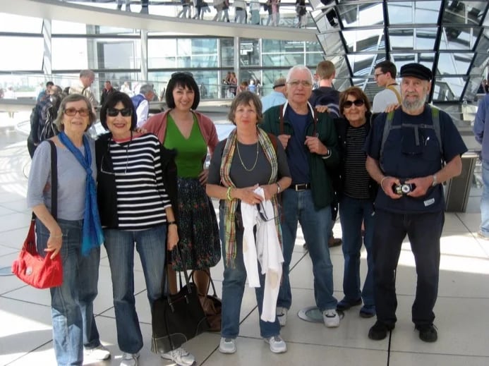 Guiding in the dom of the Reichstag