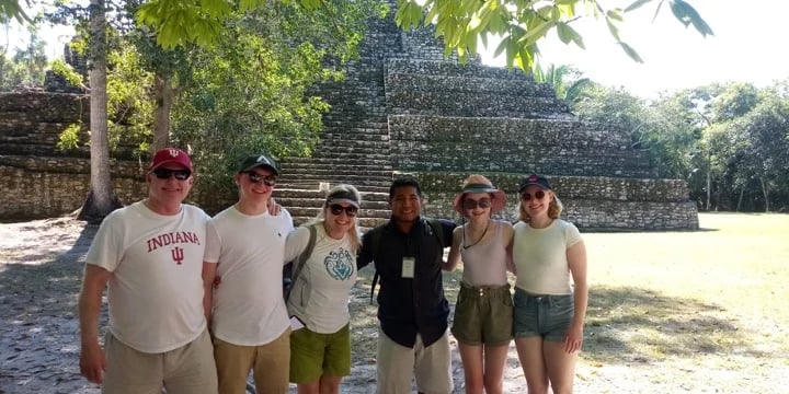 Chacchoben with Melanie Frey and her family, wonderful day