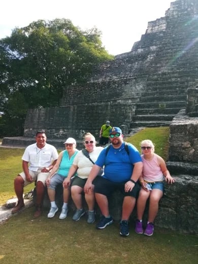 sun temple with Jeremy Wood and his family