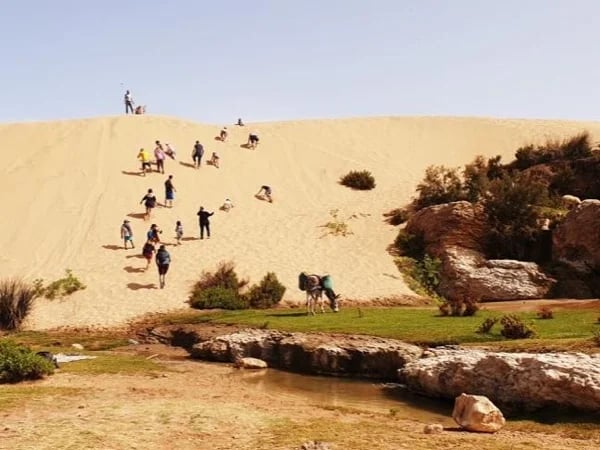 Walk to the cascade and marabout of Sidi Mbark & for a tea to Kaouki