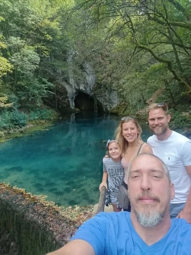 Guests from England on Krupaja spring