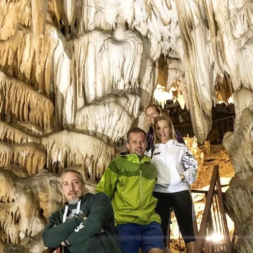 Guest from Croatia in Ceremosnja cave
