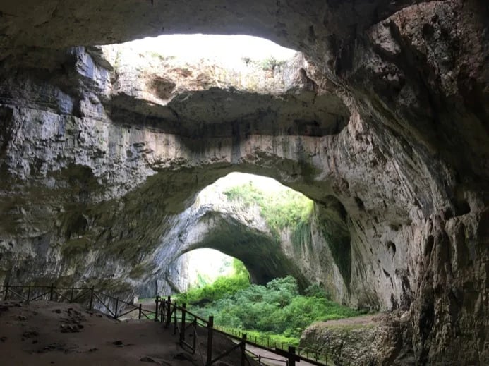 Me having a tour in one of the amazing caves in Bulgaria