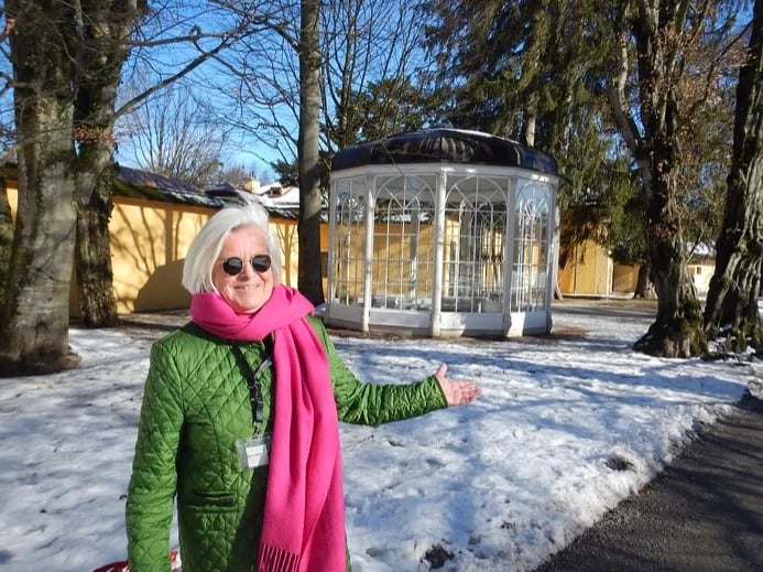In the park of Hellbrunn Castle... maybe you recognize the gazebo?