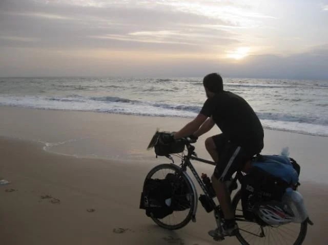 A nice afternoon ride along the beach in Senegal