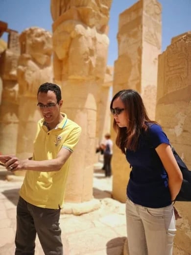 IN The Goddess Hathor Shrine