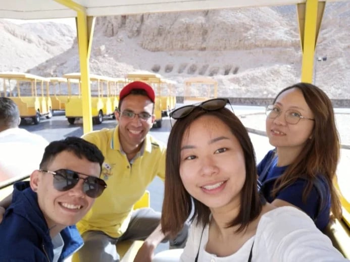 IN The Valley of The Kings!!!!!! Inside The Train With my Malaysian Great Friends