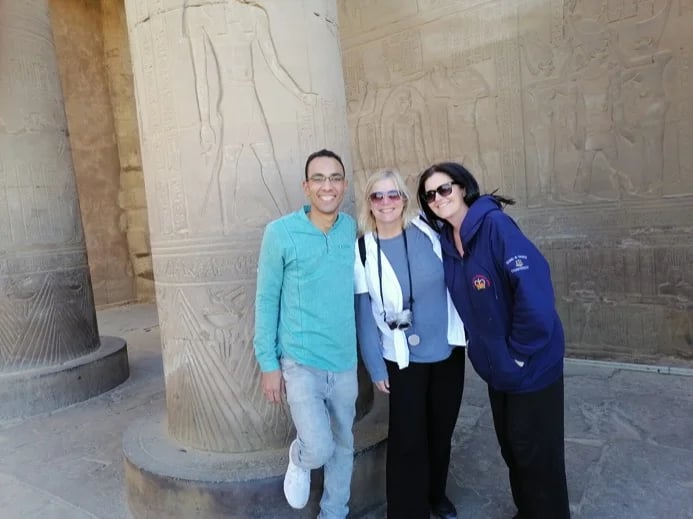 Kom Ombo Temple with my Canadian Friends