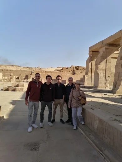 Kom Ombo Temple with my friends From Switherland