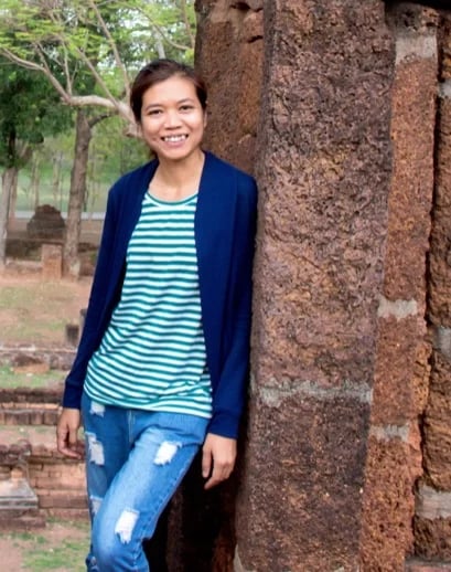 Laterite columns at Kamphaeng Phet Historical Park