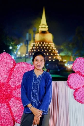 At Loy Krathong Festival, the most notable event of Sukhothai