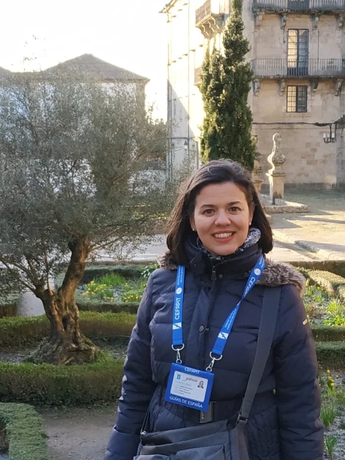 Me guiding in Santiago de Compostela