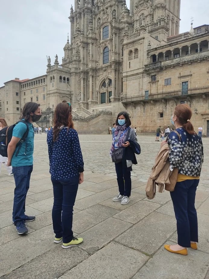 Me in guiding a private tour