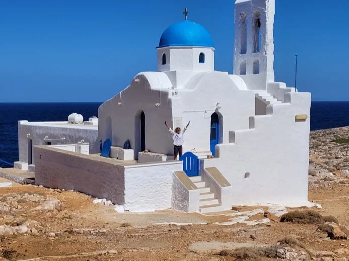 The church of ''Ag.Sostis'' ,next of the ancient Sifnos mines.