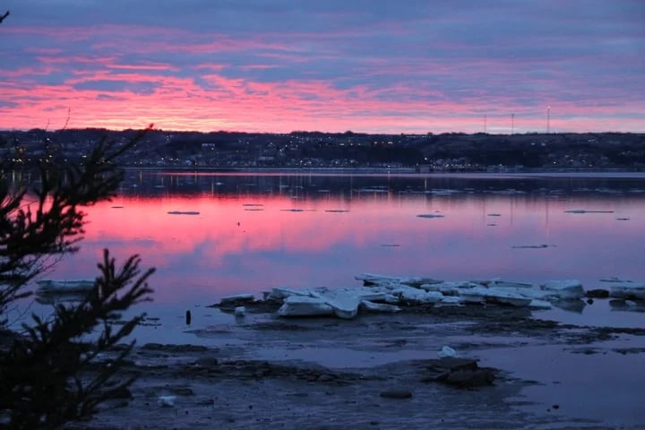 Sunset on the Saguenay River