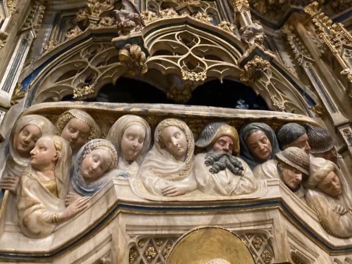 Tarragona Cathedral. Detail of altarpiece