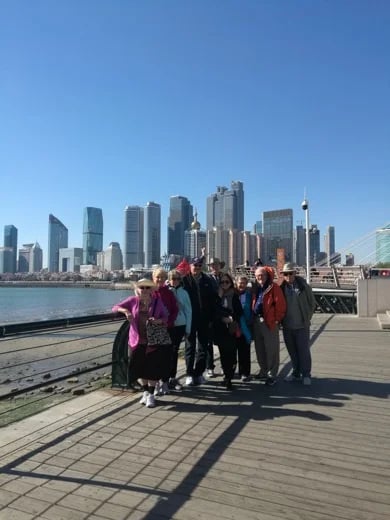 group tour in May Fourth Square Qingdao
